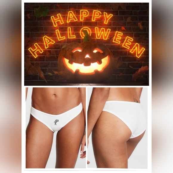 Victoria's secret pink spider cotton bikini panty halloween  XXL - Picture 1 of 9
